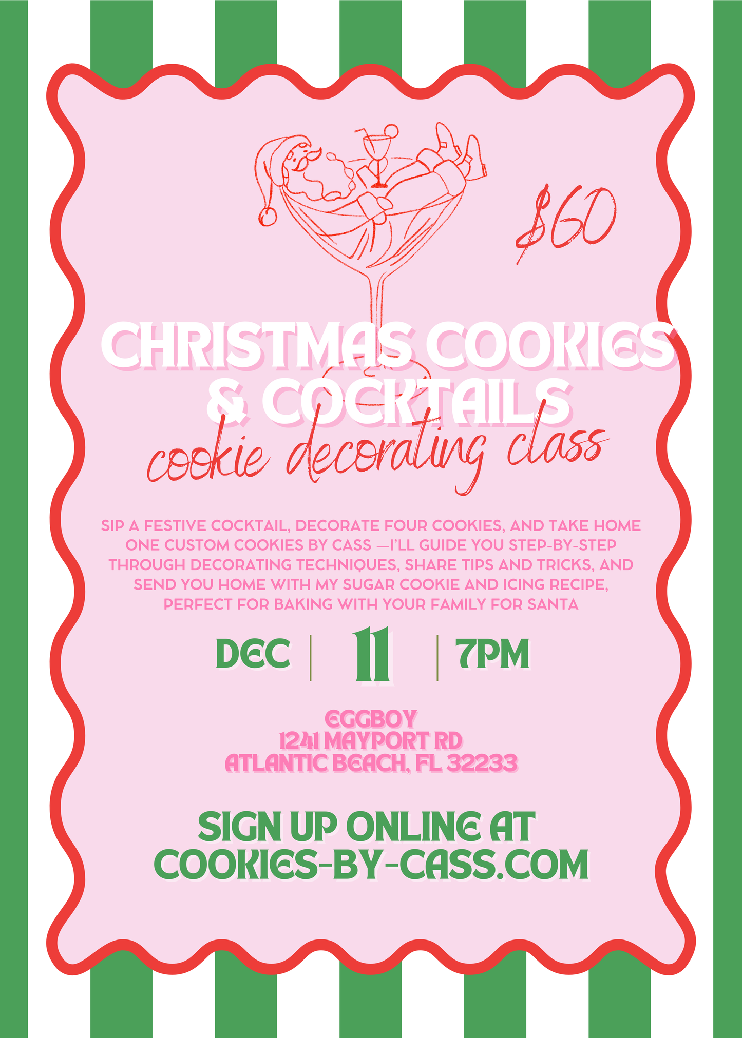 Eggboy Christmas Cookie Class Dec 11th