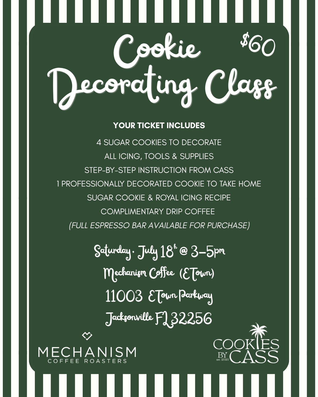 Cookie Decorating Class at Mechanism Coffee