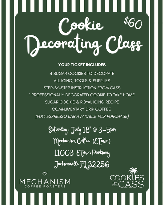Cookie Decorating Class at Mechanism Coffee
